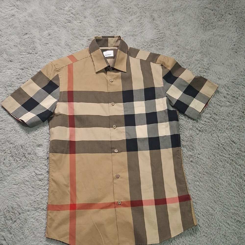 Burberry Multicolor Checkered Short Sleeve Shirt